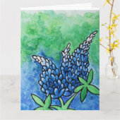 Texas-Lupinen Karte (Gelbe Blume)
