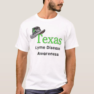 Texas Lyme-Borreliose-Bewusstseins-Cowboyhut-Shirt T-Shirt