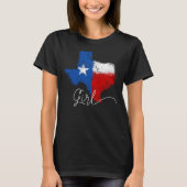 Texas-Mädchen - beunruhigt T-Shirt (Vorderseite)
