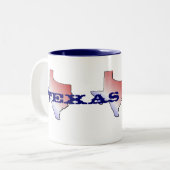 Texas-Mädchen-Tasse Zweifarbige Tasse (Vorderseite Links)