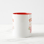 Texas Mädchen  Zweifarbige Tasse (Mittel)
