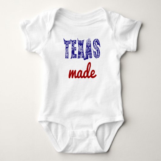 Texas Made Baby One Stück Strampler (Vorderseite)