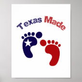 Texas Made (Standard Bild Frame Größe) Poster (Vorne)