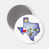 Texas Magnet (Vorderseite/Rückseite)