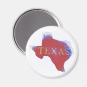 Texas-Magnet Magnet (Vorderseite/Rückseite)