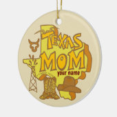 Texas-Mama Keramik Ornament (Links)