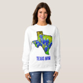 Texas Mama Texas Bluebonnets Floral Sweatshirt (Vorne ganz)