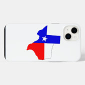 Texas Map and Flag Design Phone Case iPhone Hülle (Rückseite (Horizontal))