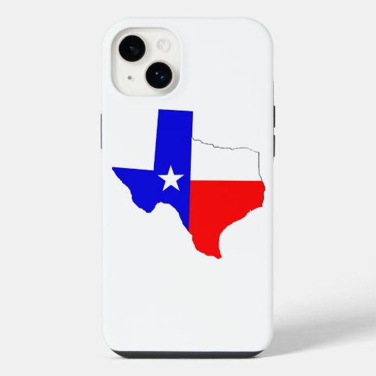 Texas Map and Flag Design Phone Case iPhone Hülle (Rückseite)