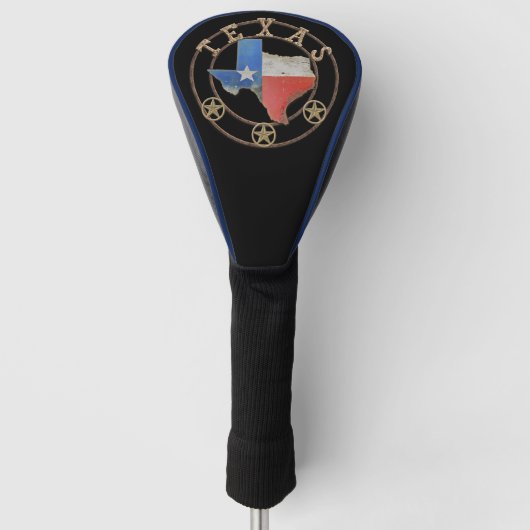 Texas Map Barn Art Golf Headcover (Vorderseite)