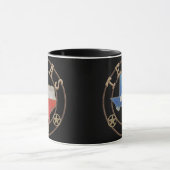 Texas Map Barn Art Tasse (Zentrum)