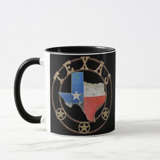 Texas Map Barn Art Tasse (Links)