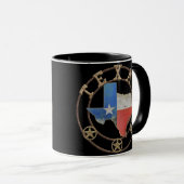 Texas Map Barn Art Tasse (VorderseiteRechts)