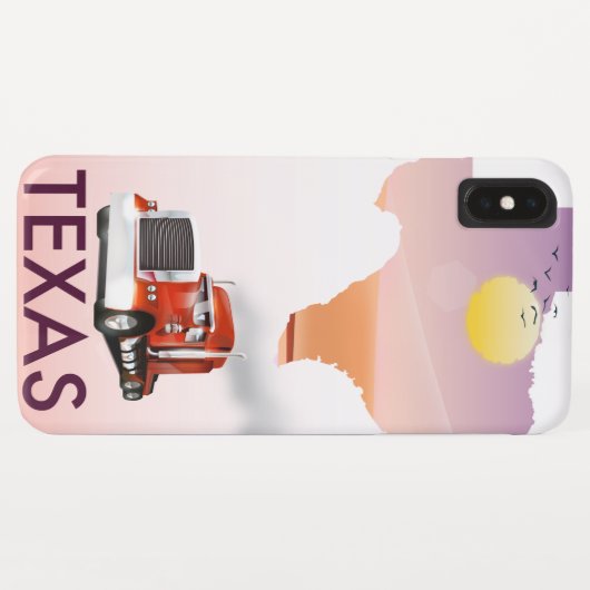 Texas Map Big Rig Case-Mate iPhone Hülle (Rückseite (Horizontal))