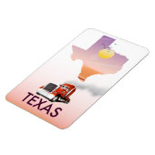 Texas Map Big Rig Magnet (Linke Seite)