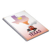 Texas Map Big Rig Notizblock (Rechte Seite)