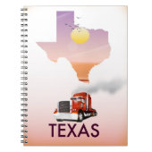 Texas Map Big Rig Notizblock (Vorderseite)