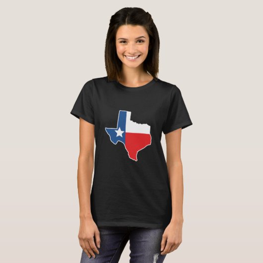 Texas Map Flag T-Shirt (Vorne ganz)