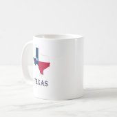 Texas Map & Flag Tasse (Vorderseite Links)