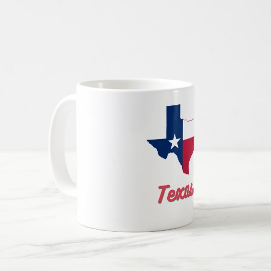 Texas Map Kaffeetasse (Vorderseite Links)