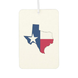 Texas Map Kontur und Flag Autolufterfrischer