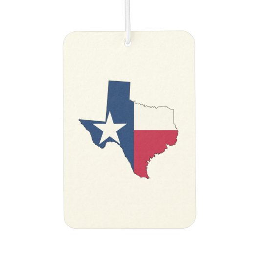 Texas Map Kontur und Flag Autolufterfrischer (Vorderseite)