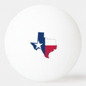 Texas Map Kontur und Flag Tischtennisball (Vorderseite)