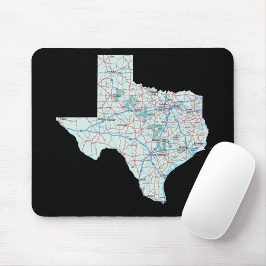 Texas Map Mousepad (Mit Mouse)