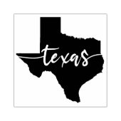 Texas Map Niedlich Texas Typografie Staat Karte Gummistempel (Prägung)
