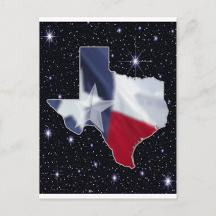 Texas Map Postkarte