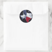 Texas Map Runder Aufkleber (Tasche)