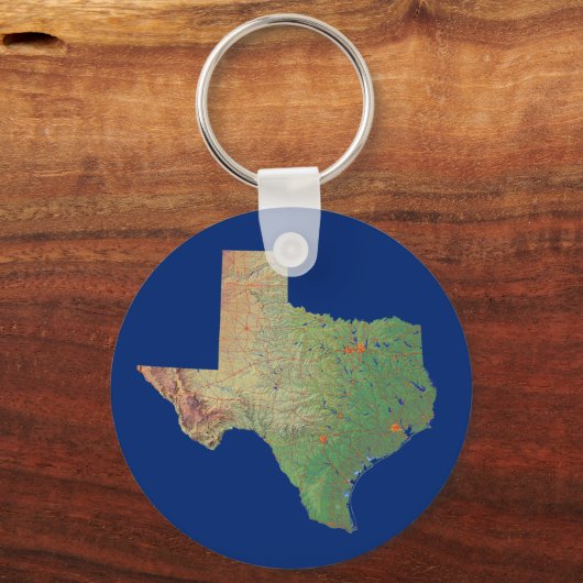 Texas Map Schlüsselanhänger (Vorderseite)