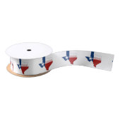 Texas Map Shaped State Flag Texan Lone Star Texian Satinband (Spule)