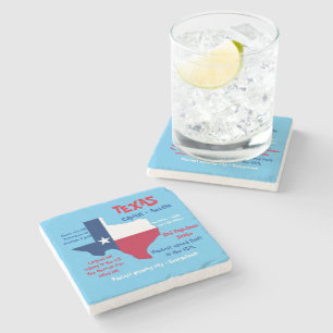 Texas Marble Stone Coaster Erstaunliche Fakten Steinuntersetzer