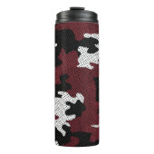 Texas Maroon & White college Camo Printed Thermosbecher (Vorderseite)