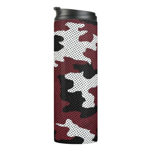 Texas Maroon & White college Camo Printed  Thermosbecher (Nach rechts gedreht)