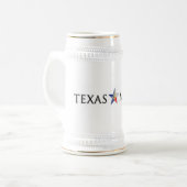 Texas-Maurer Stein Bierglas (Vorderseite Links)