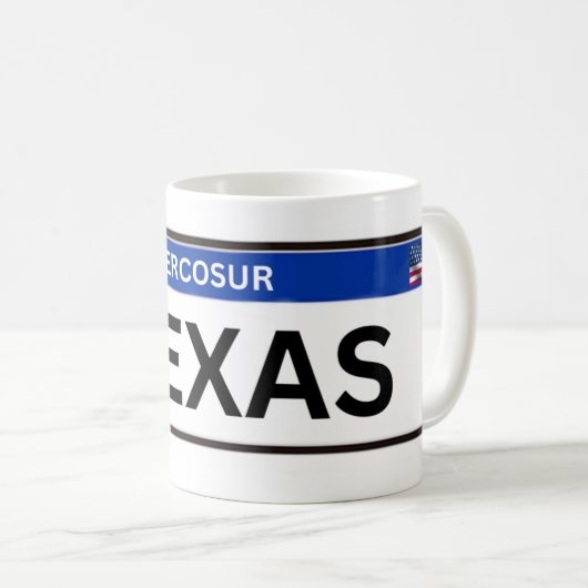Texas Mercosur Kaffeetasse (VorderseiteRechts)