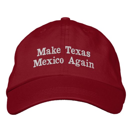 Texas Mexico Bestickte Baseballkappe (Vorderseite)