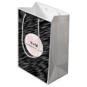 Texas Minimalistisch Texan Map Wedding Willkommen Mittlere Geschenktüte (Rückseite Schrägansicht)