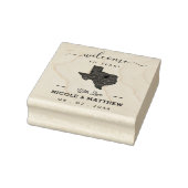 Texas Minimalistisch Wedding Welcome Gummistempel (Stempel)