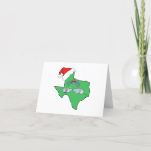 Texas Mistel Feiertagskarte