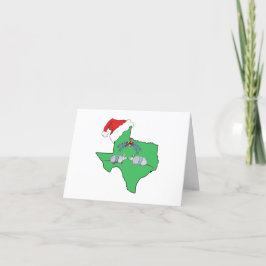 Texas Mistletoe Feiertagskarte