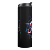 Texas mit Barbed Wire Thermal Tumbler Thermosbecher (Nach links gedreht)
