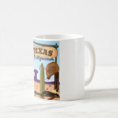 Texas mit der Postkutsche Kaffeetasse (VorderseiteRechts)