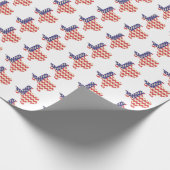 Texas mit Zickzack amerikanische Geschenkpapier (Ecke)