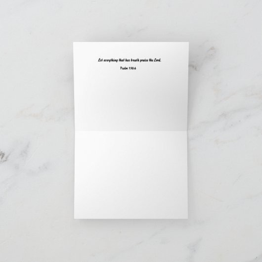 Texas Mockingbird Inspiration Note Card (Innenseite)