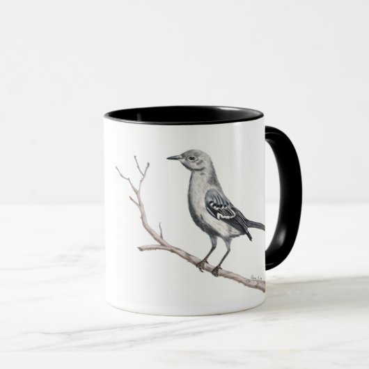 Texas Mockingbird Inspiration Tasse (VorderseiteRechts)