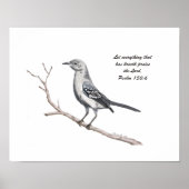 Texas Mockingbird Print Poster (Vorne)