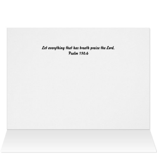 Texas Mockingbird Small Card (Innenansicht Horizontal (Oben))